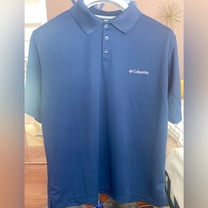 Columbia Polo Shirt Men's Size L NWOT Blue